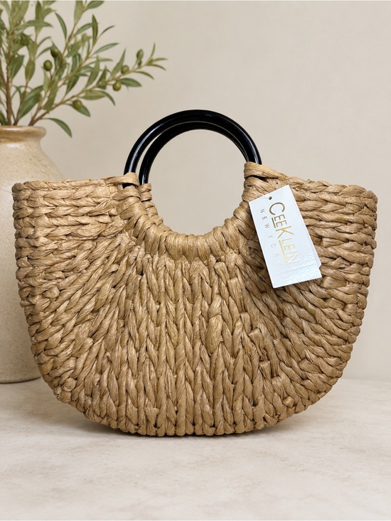 Cee Klein Handbags - Cee Klein Natural Woven Straw Handbag NWT $70